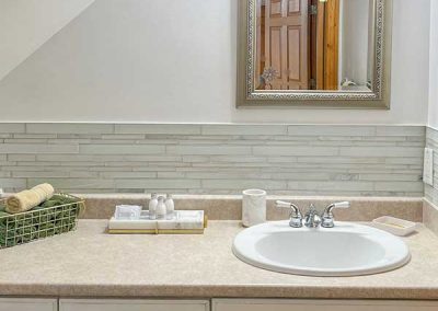Private Log Chalet - Bathroom and countertop